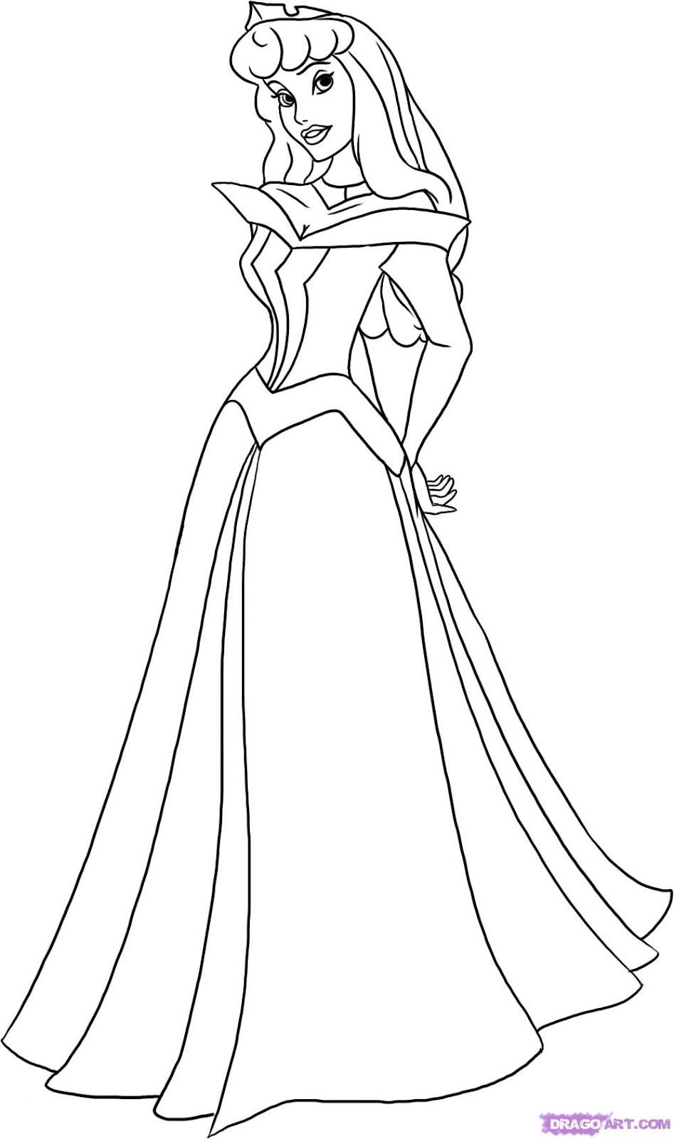 Download Disney Coloring Page: Disney Princess Aurora Coloring Pages