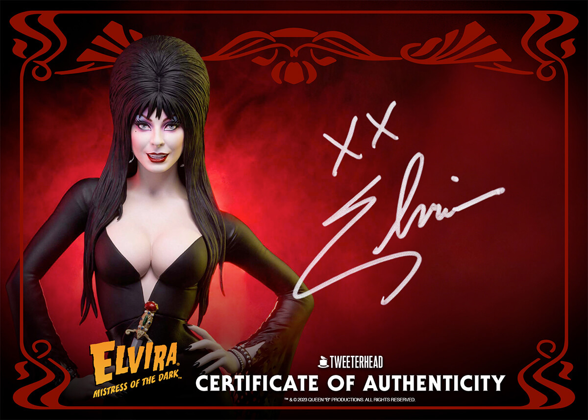 Elvira, a Rainha das Trevas: Uma Maquete de Luxo na Escala 1:4 pela Tweeterhead