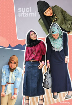 Hijab Style : Suci Utami-Saturday