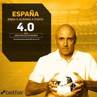 betfair supercuota España gana Albania 6 octubre