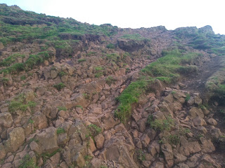 Rotsige helling Arthur's Seat