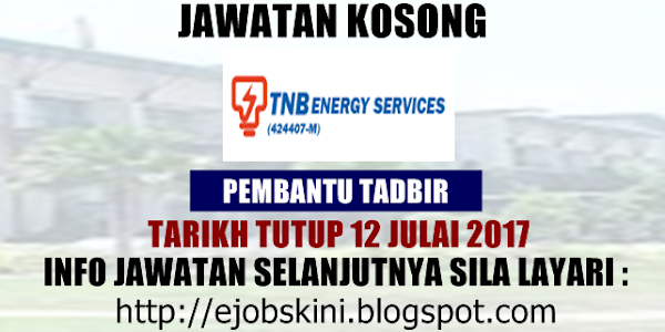 Jawatan Kosong TNB Energy Services (TNBES) - 12 Julai 2017