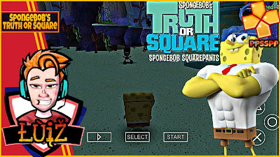 تحميل لعبه SpongeBob’s Truth or Square psp على محاكي ppsspp من ميديا فاير للأندرويد