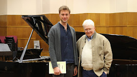 Benjamin Appl and Graham Johnson recording for the BBC in 2015