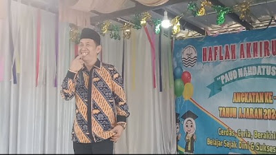 Anggota DPRD Kab. Tangerang Hadiri Haflah PAUD Nahdhatusyibyan Kronjo Angkatan ke-3 Penuh Haru