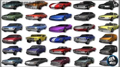 GTA 3 4K HD Cars Pack For GTA San Andreas