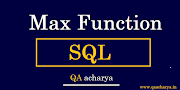 SQL MAX function With Example