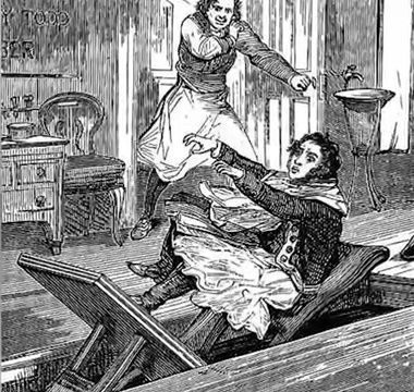 French Urban Legends Meat Pies In the 15th century, the story goes that a barber and a cook made a deal in Paris. The barber would slit the throats of his clients who were mainly poor college students. He would then chop up their bodies and send them through a trapdoor to a cook - straight to his kitchen. The cook would then use the human meat for his pies