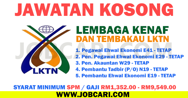 JAWATAN KOSONG LEMBAGA KENAF DAN TEMBAKAU LKTN 2016