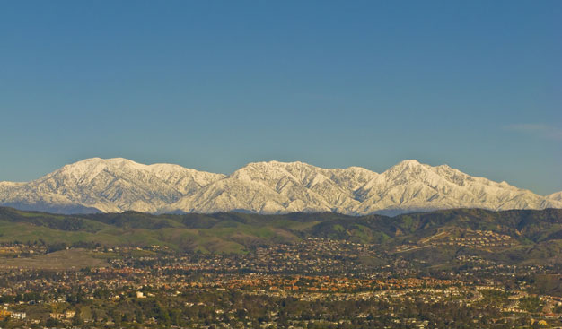 snowy mountains of san bernardino