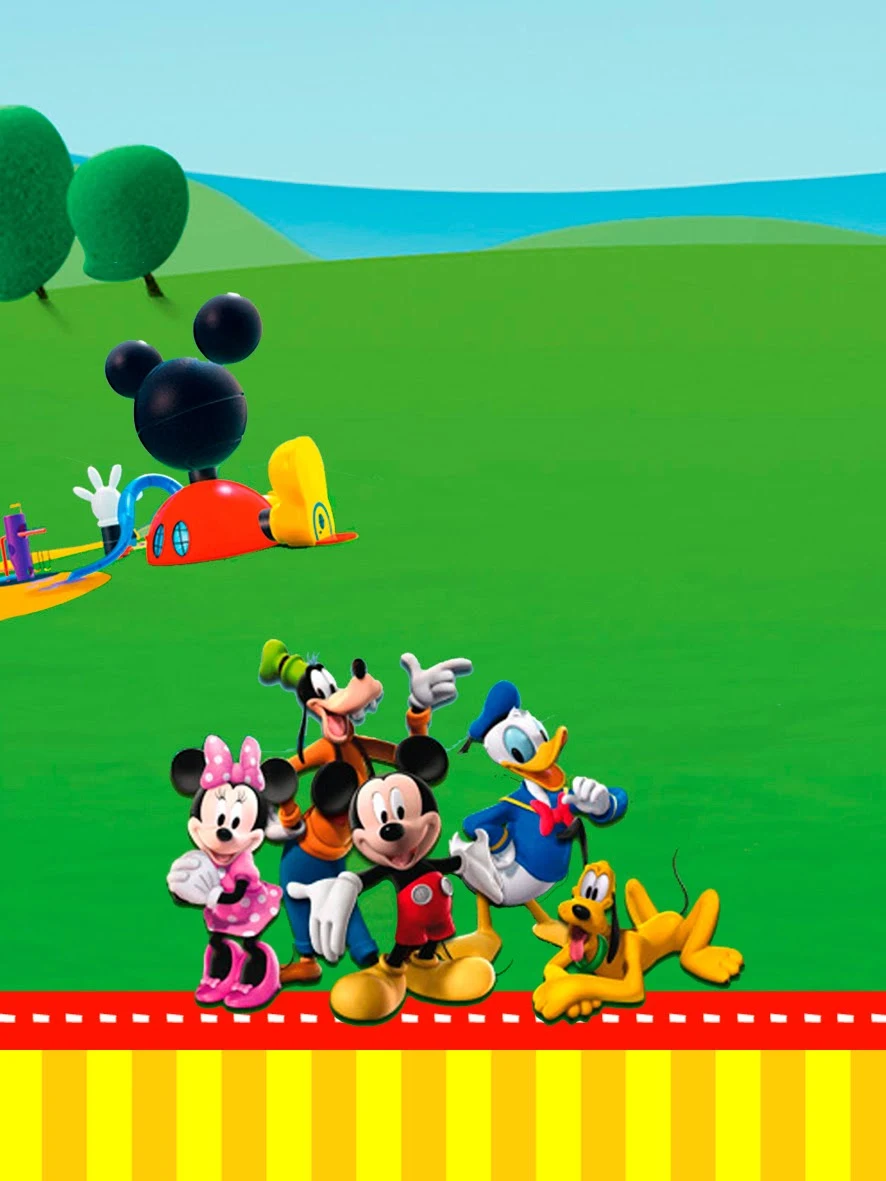 Casa de Mickey: Imprimibles e Invitaciones para Imprimir Gratis. 