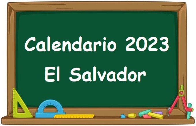 El Salvador Calendario imprimible para el año 2023 junto con días festivos y fases lunares
