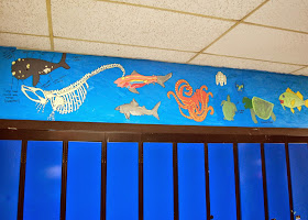 student murals above the lockers 3