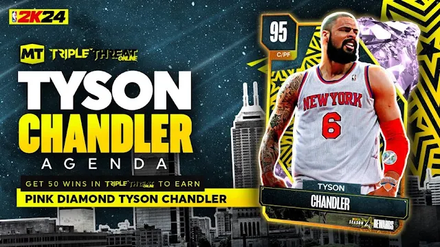 2K drops new challenge where players can win the free pink diamond Tyson Chandler card in NBA 2K24 MyTEAM Seson 4.