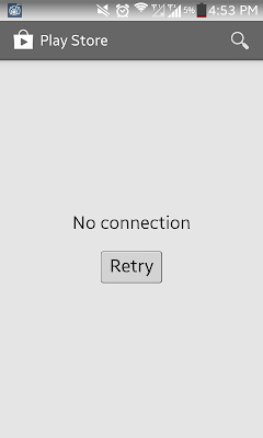 playstore no connection