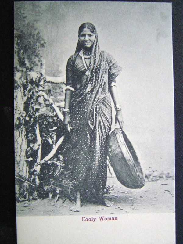India Cooly (Porter) Woman - Postcard c1910