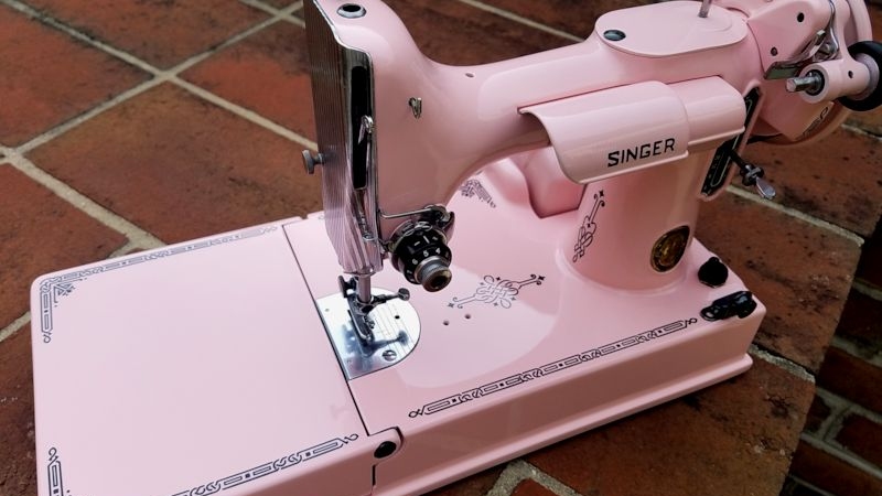 A Restored Vintage Singer Sewing Machine Carrying Case 