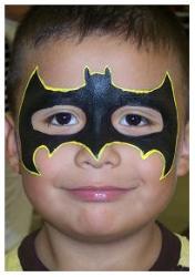 Esempi Come fare Batman Face Painting foto e video tutorial Istruzioni ...