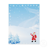 christmas letter paper background