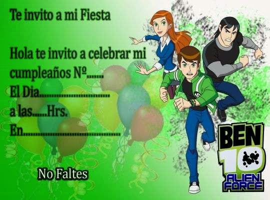 Invitaciones de bend cumpleaños para imprimir