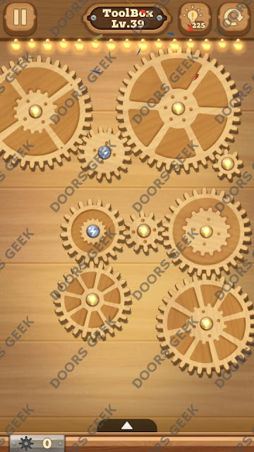 Fix it: Gear Puzzle [ToolBox] Level 39 Solution, Cheats, Walkthrough for Android, iPhone, iPad and iPod