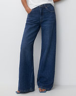 jeansy z szerokimi nogawkami wide-leg
