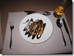 Bangkok: Course 8 - panncacke with apple, rosin and choclate