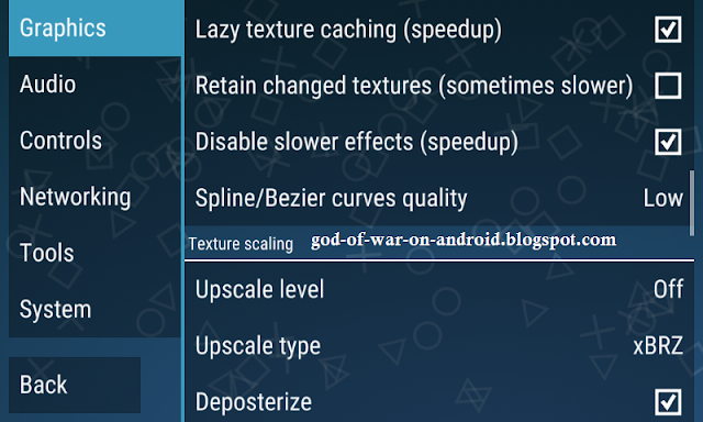 PPSSPP Settings for God of war