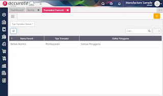 Cara Menambah Transaksi Favorit di Accurate Online Untuk Periode Selanjutnya