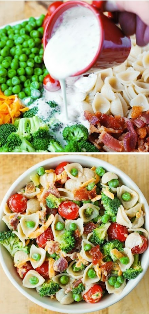 BROCCOLI BACON RANCH PASTA SALAD