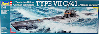 Revell 1/144 U-Boot Type VII C/41 (05100) English Color Guide & Paint Conversion Chart