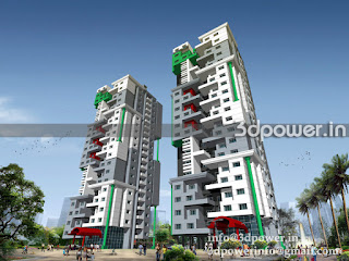 High-rise Building 3D Design Rendering 