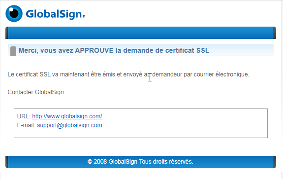 Certificats SSL GlobalSign