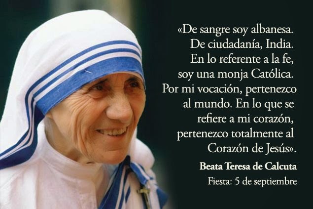 Frases de Amor de Madre Teresa de Calcuta Frases citas imágenes