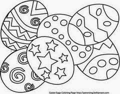 Easter Egg Colouring Pages 2