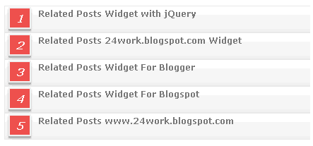 Related Posts Widget