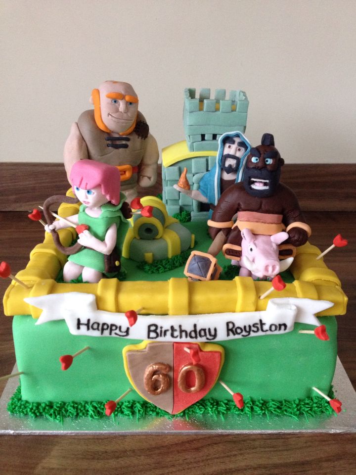 clash of clans birthday cake