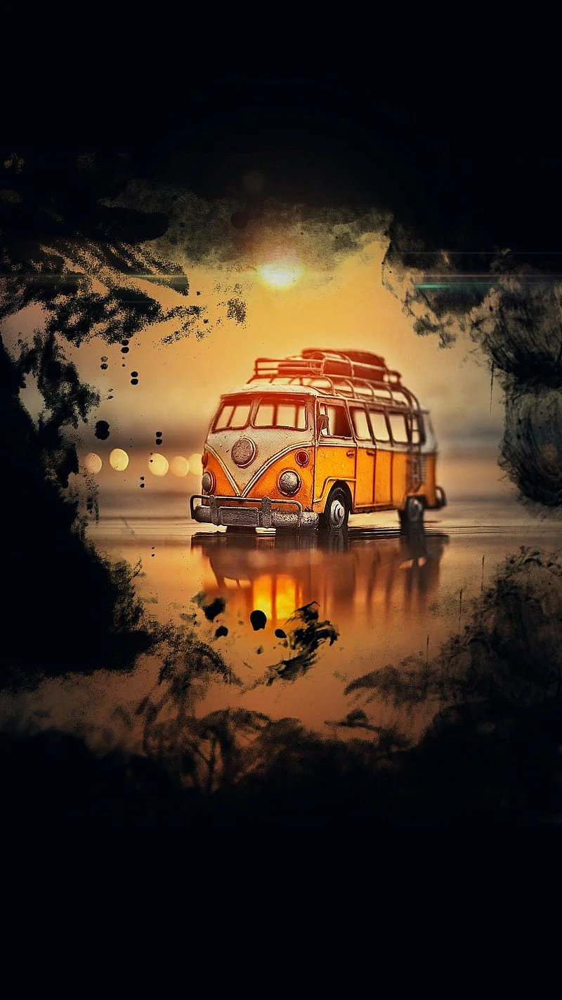 HD wallpaper vintage bus van vintages