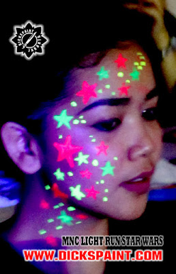 face painting uv glow dark jakarta