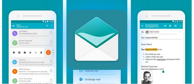 Aquamail إذا كنت تبحث عن تطبيق بريد إلكتروني سهل الاستخدام لجهاز Android الخاص بنا