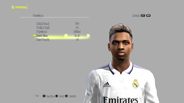 Rodrygo New Face and Hair For PES 2013