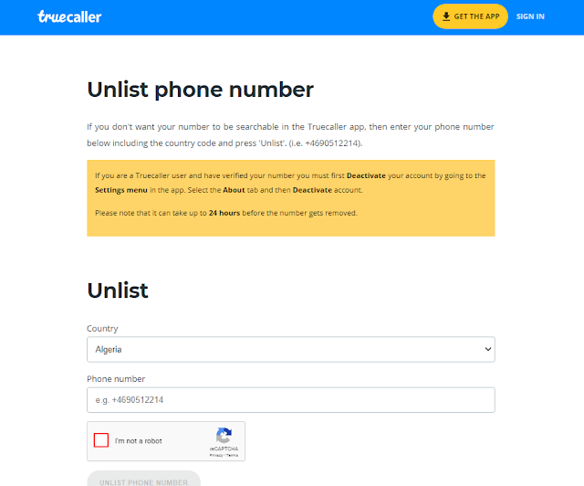 كيفية منع معرفتي رقمي عبر تطبيق Truecaller