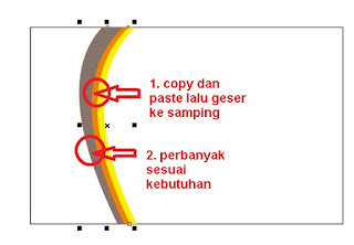 Menduplikasi objek lengkung