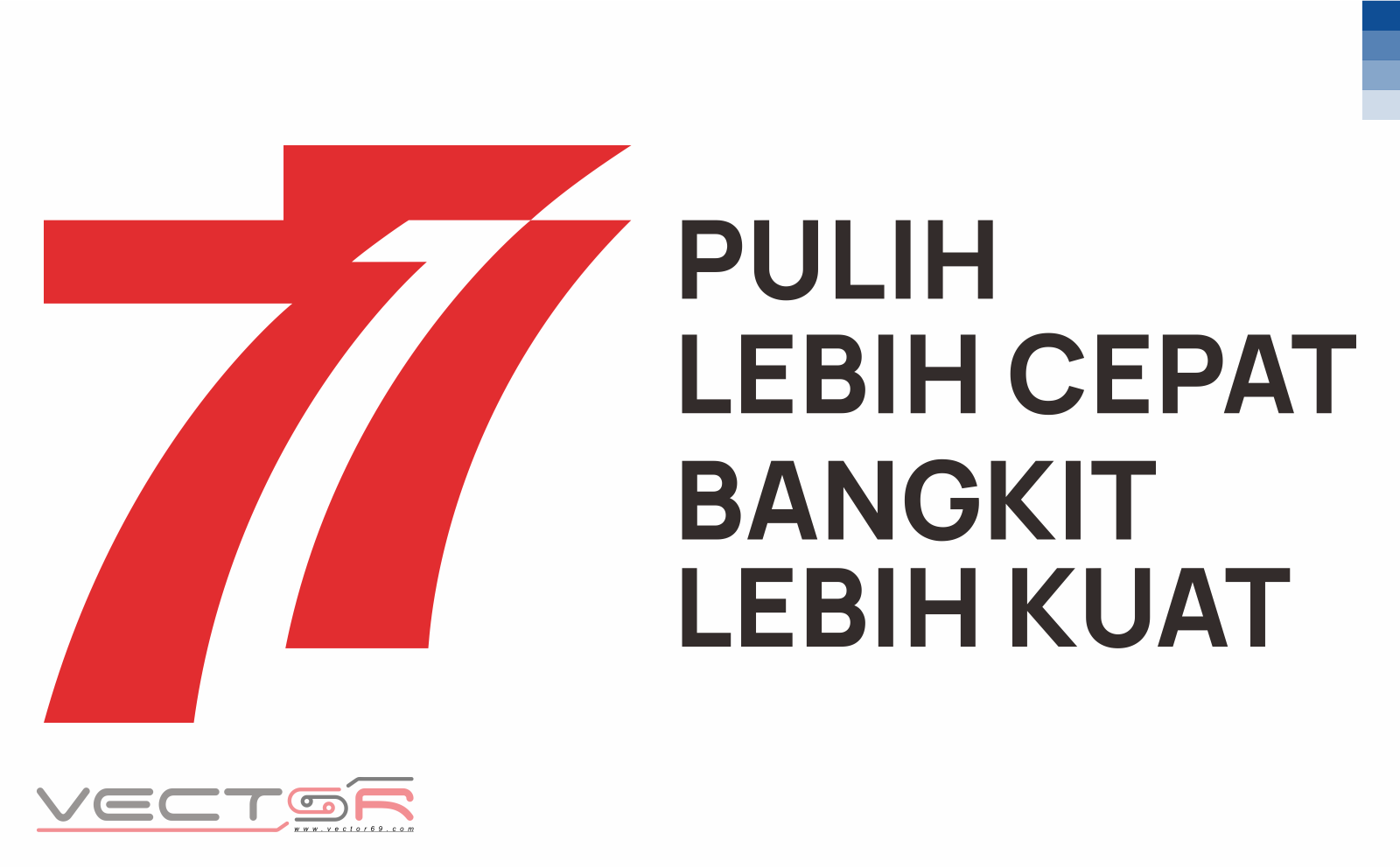 HUT RI ke-77 Kemerdekaan Indonesia Logo - Download Vector File Encapsulated PostScript (.EPS)
