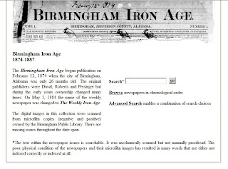 Birmingham Iron Age homepage