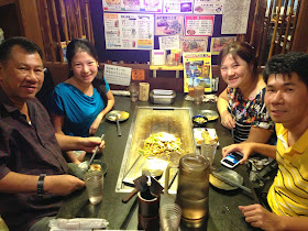 Okonomiyaki Dinner, Osaka, Japan