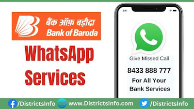 Bank of Baroda WhatsApp services