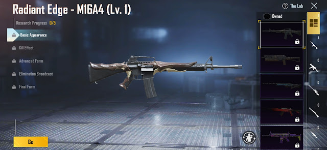 RADIENT EDGE M16A4 UPGRADEABLE GUN SKIN IN BGMI & PUBG MOBILE | BEEHIVETECH