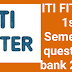 ITI Fitter 1st Semester  Question Bank 2019