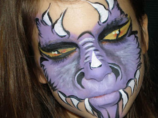 Dragon Face Body Painting